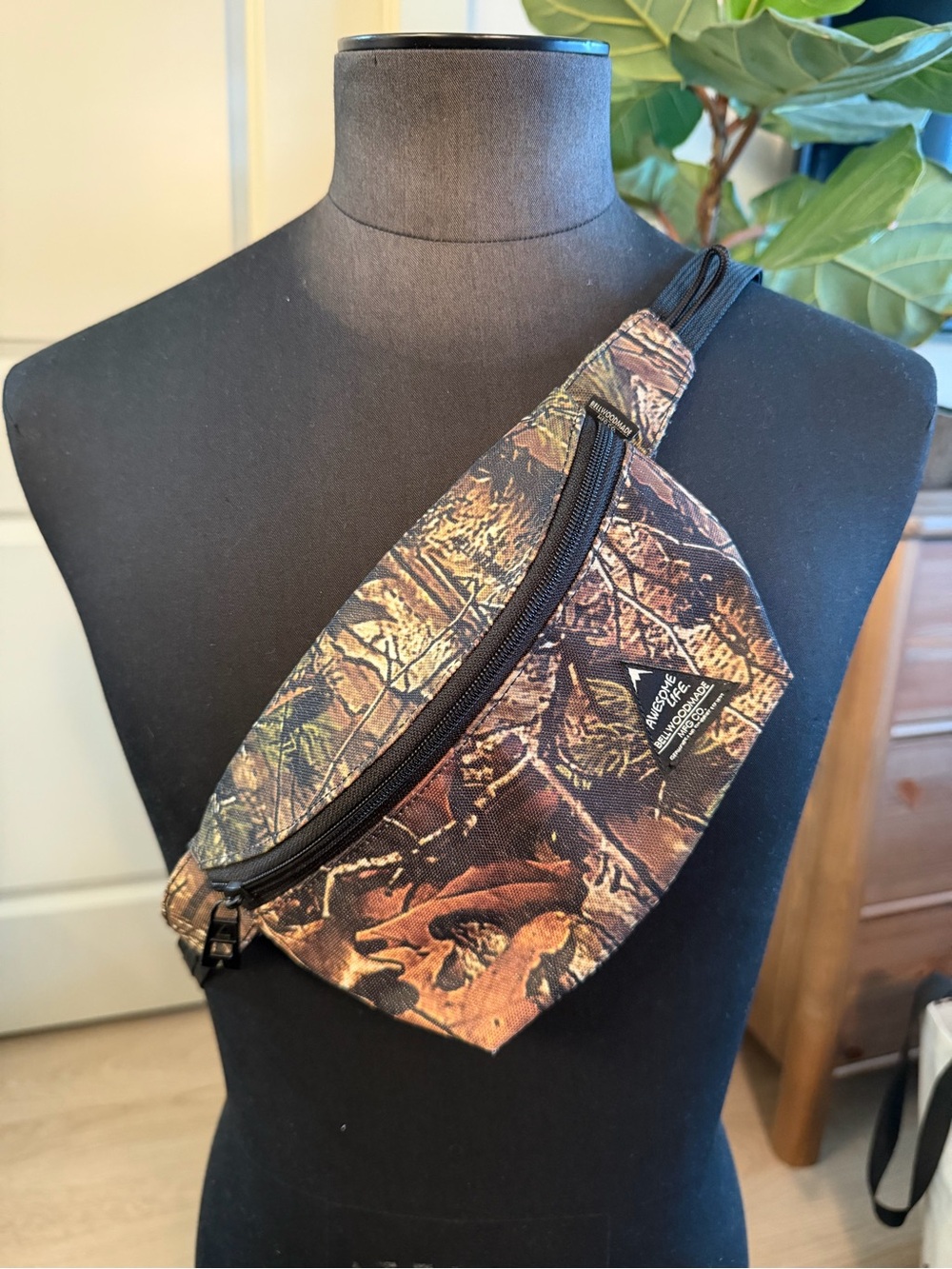 Camo Sling Bag - Brown/Green